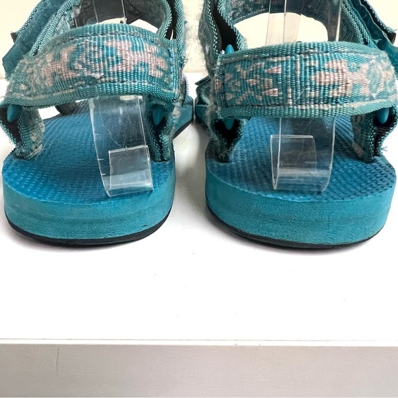 TEVA Women's Original Universal Sandal size 7M boho Lizard blue summer resort - Picture 5 of 8